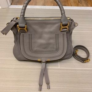 Chloe Medium Marcie Leather Satchel